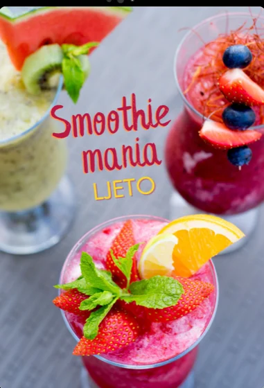 Korica knjige Smoothie mania ljeto