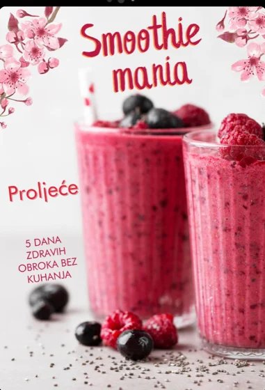 Korica knjige Smoothie mania proljeće