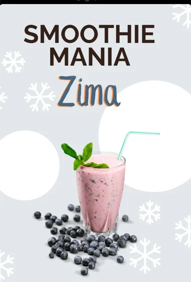 Korica knjige Smoothie mania zima