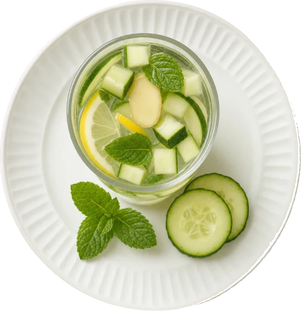 Aromatizirana voda s krastavcima – sasi voda
