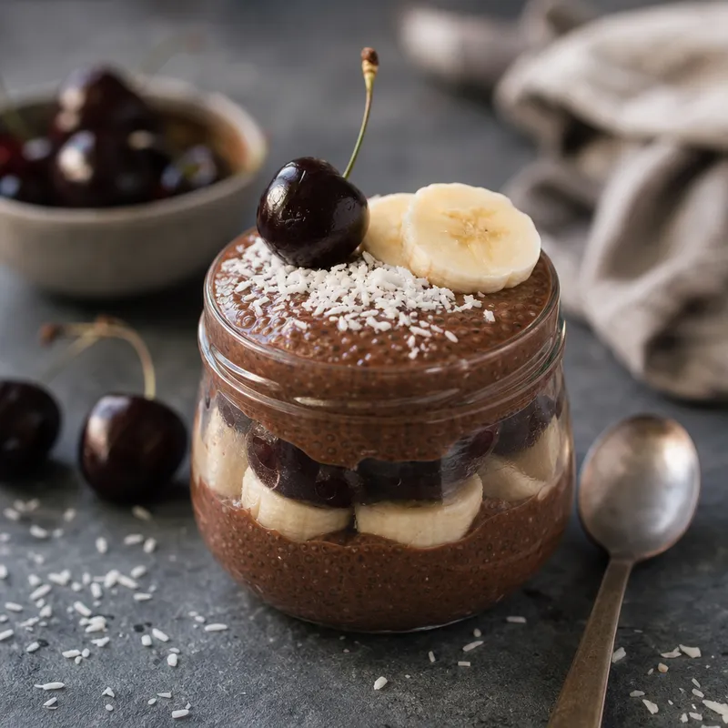 Čokoladni chia puding u slojevima